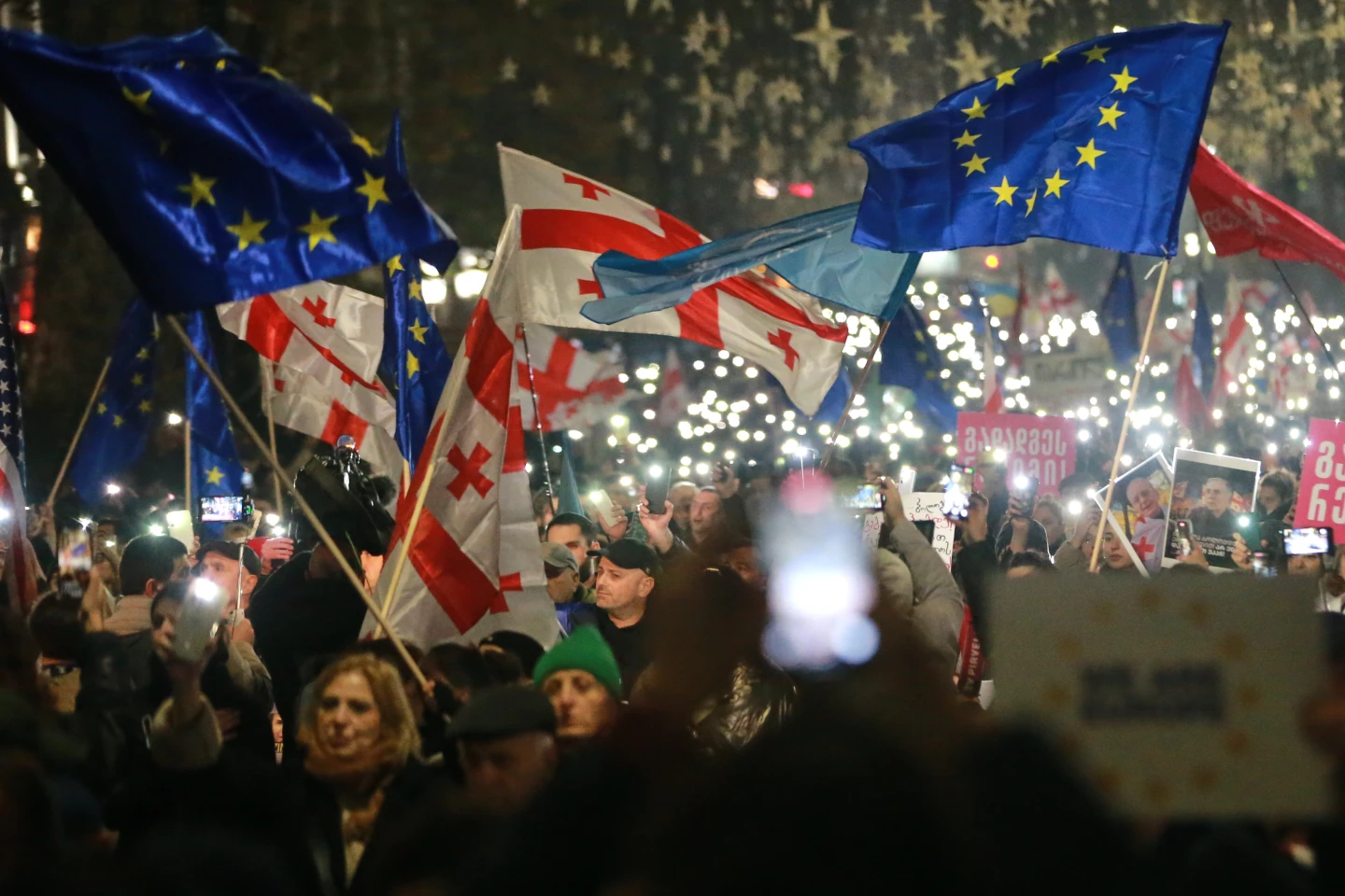 Georgia marks a year of protests since EU talks stalled and crackdown intensified