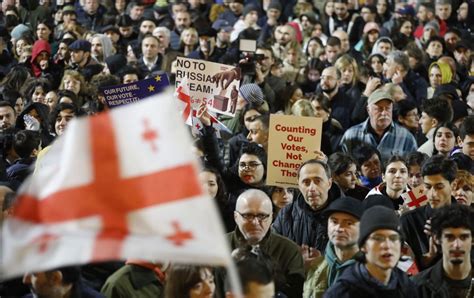 Hungary and Slovakia veto EU sanctions on Georgian officials as protests continue
