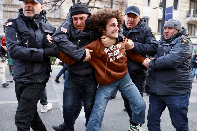 President challenges election results as Georgia cracks down on protesters