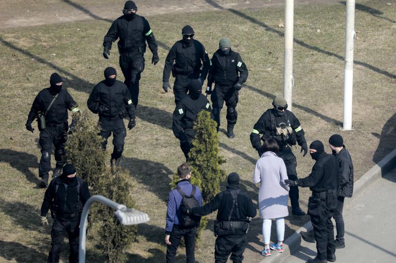 Belarus police arrest more than 100, prevent opposition rally