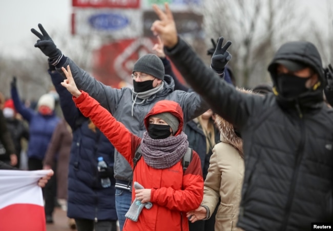 More than 340 protesters detained in Belarus on November 22