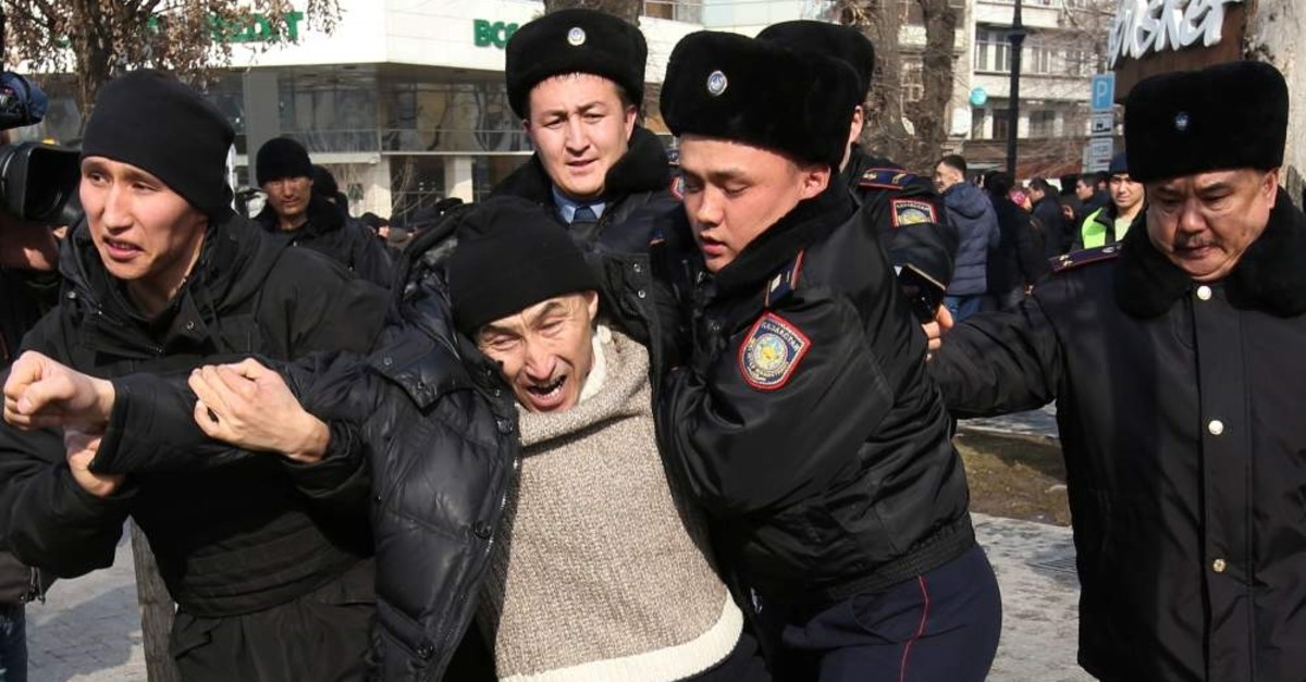 Kazakhstan detains some 200 opposition protesters in largest city