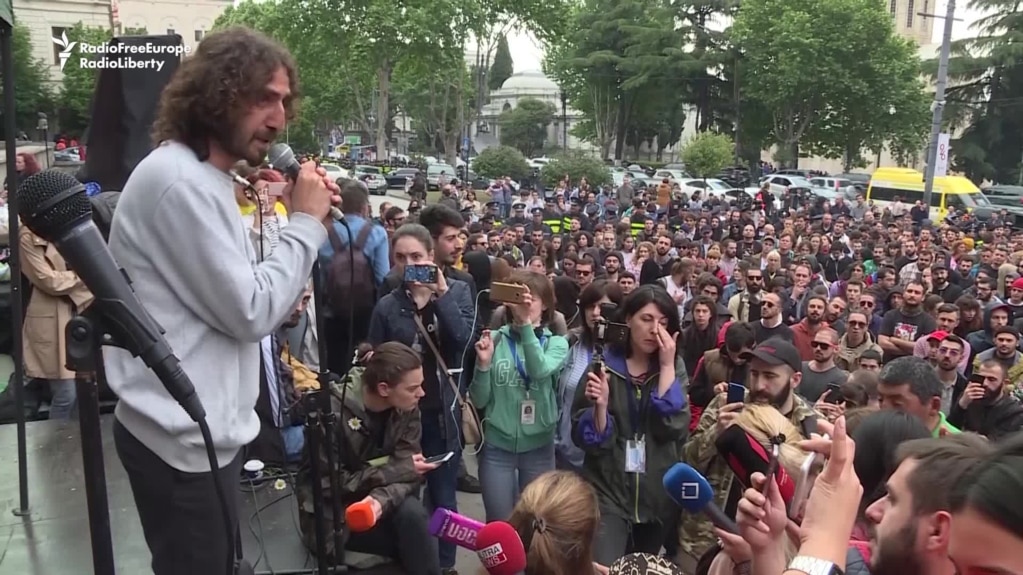 Tbilisi Rally Continues After Police Dismantle Protest Camp