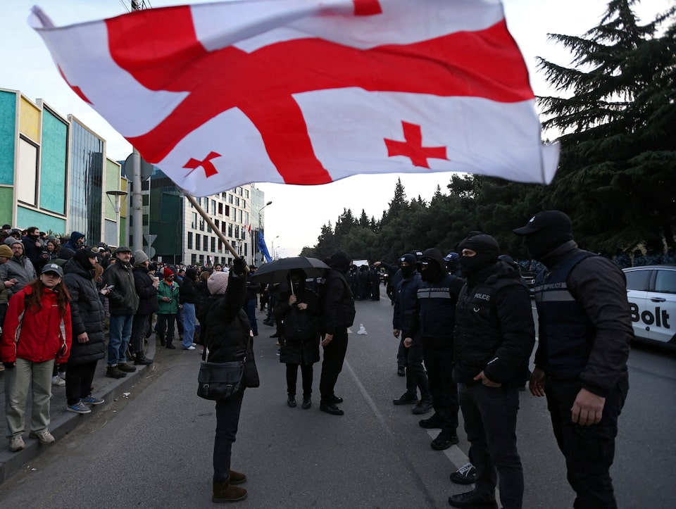 Five Georgia opposition leaders charged with ‘coup’ attempt after protests