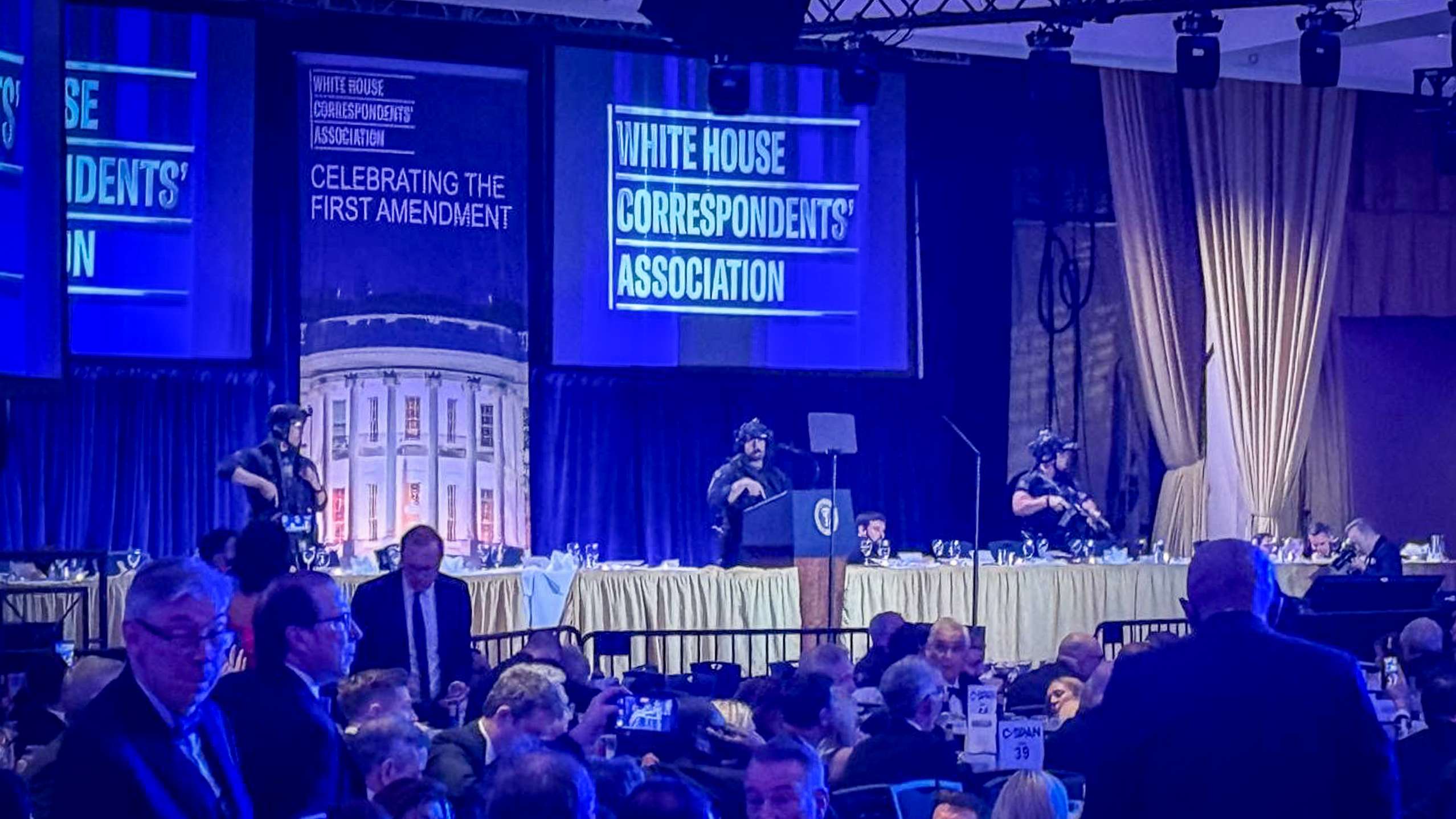 Gunman subdued at White House Correspondents' Dinner checkpoint; suspect allegedly sought Trump administration officials