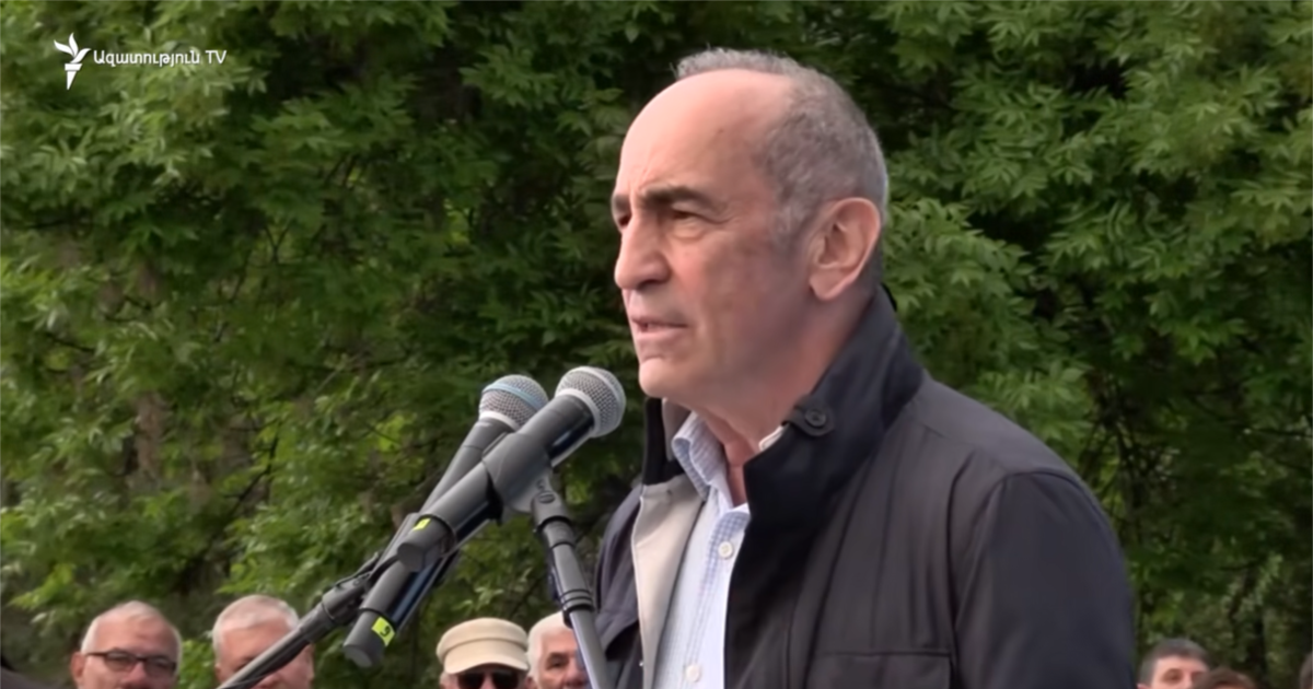 Former Armenian President Robert Kocharyan Arrested on Corruption Charges; Son Among Six Detained