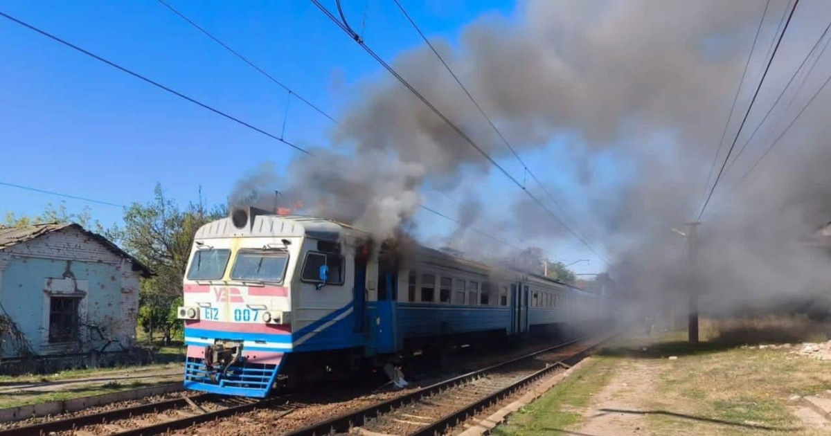 Russian strike on Kharkiv passenger train kills one and wounds seven, officials say