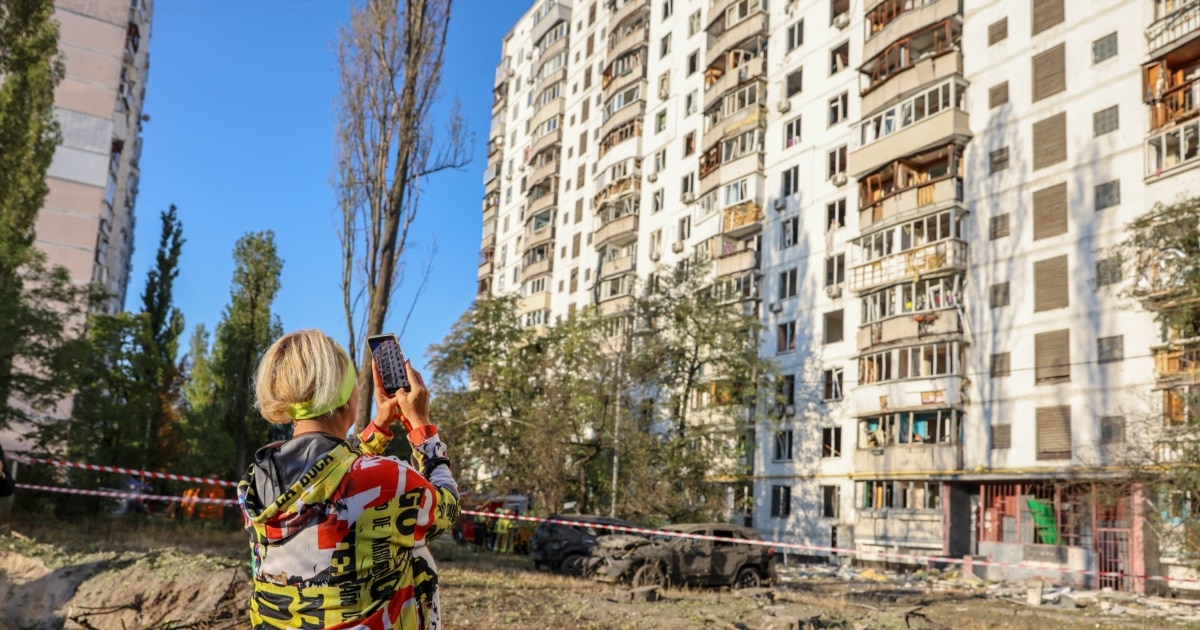 Klitschko: Debris from Russian Drone Sparks Fire in Kyiv Outbuilding