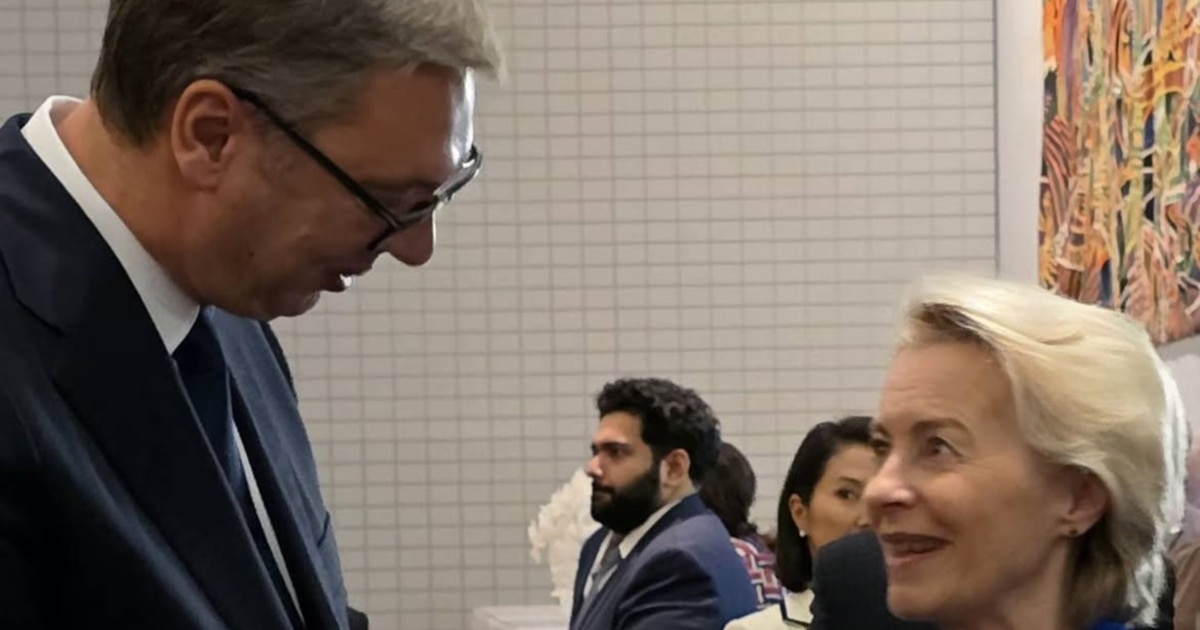 EU Says Von der Leyen’s Handshake with Serbia’s Vučić at UNGA Was Spontaneous as Commission Skips Serbia and Bosnia Visit